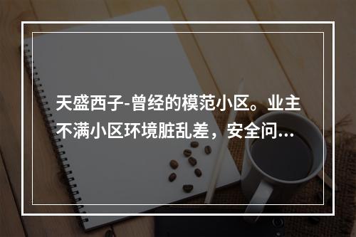 天盛西子-曾经的模范小区。业主不满小区环境脏乱差，安全问题突出，要求成立业委会！
