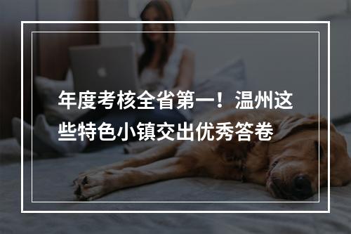 年度考核全省第一！温州这些特色小镇交出优秀答卷