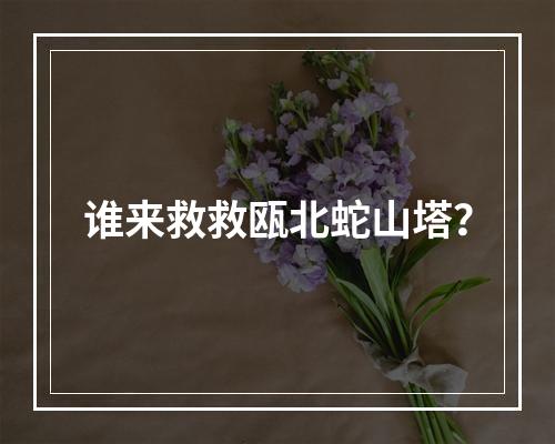 谁来救救瓯北蛇山塔？