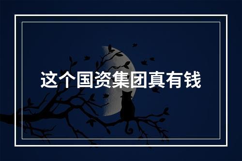 这个国资集团真有钱