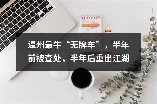 温州最牛“无牌车”，半年前被查处，半年后重出江湖