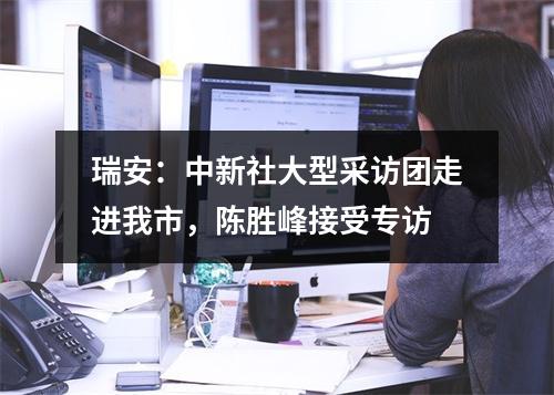 瑞安：中新社大型采访团走进我市，陈胜峰接受专访