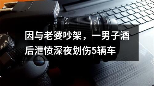 因与老婆吵架，一男子酒后泄愤深夜划伤5辆车