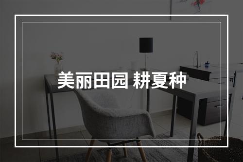 美丽田园 耕夏种