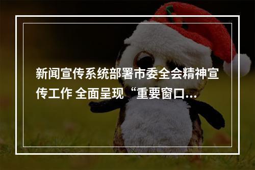新闻宣传系统部署市委全会精神宣传工作 全面呈现“重要窗口”的温州胜景