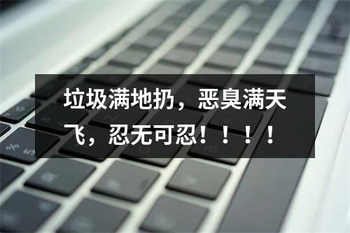 垃圾满地扔，恶臭满天飞，忍无可忍！！！！