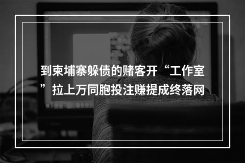 到柬埔寨躲债的赌客开“工作室”拉上万同胞投注赚提成终落网