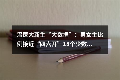 温医大新生“大数据”：男女生比例接近“四六开”18个少数民族会聚一校