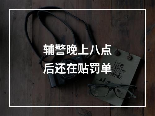 辅警晚上八点后还在贴罚单