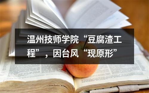 温州技师学院“豆腐渣工程”，因台风“现原形”