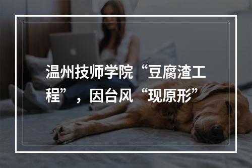 温州技师学院“豆腐渣工程”，因台风“现原形”