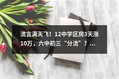 流言满天飞！12中学区房3天涨10万，六中初三“分流”？莫让教育含“金”量 ...