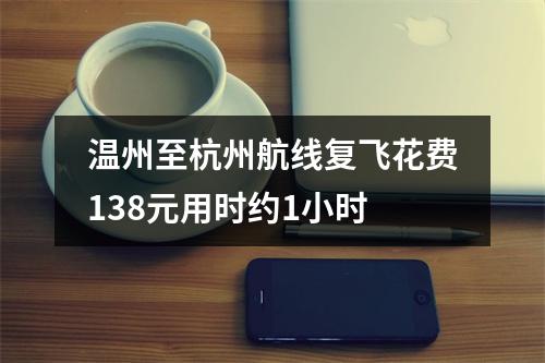 温州至杭州航线复飞花费138元用时约1小时