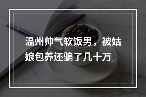 温州帅气软饭男，被姑娘包养还骗了几十万