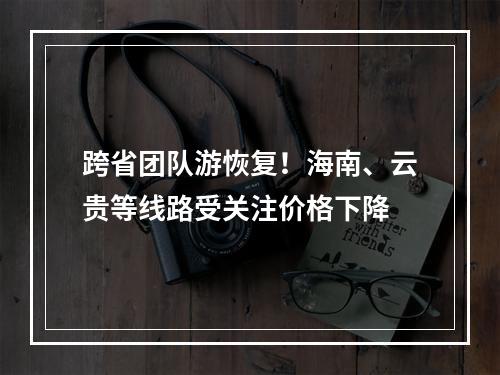 跨省团队游恢复！海南、云贵等线路受关注价格下降