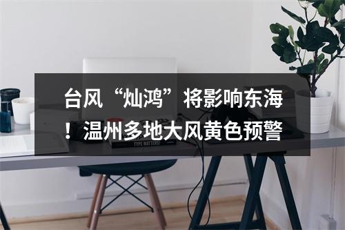台风“灿鸿”将影响东海！温州多地大风黄色预警
