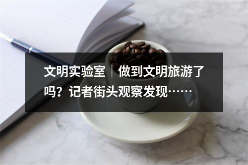文明实验室｜做到文明旅游了吗？记者街头观察发现……