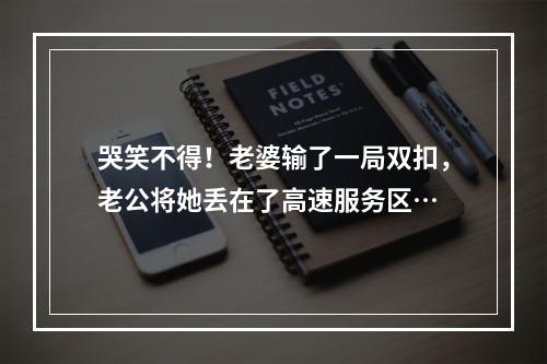 哭笑不得！老婆输了一局双扣，老公将她丢在了高速服务区…