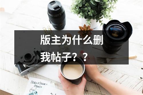 版主为什么删我帖子？？