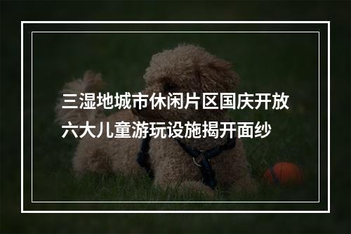 三湿地城市休闲片区国庆开放六大儿童游玩设施揭开面纱
