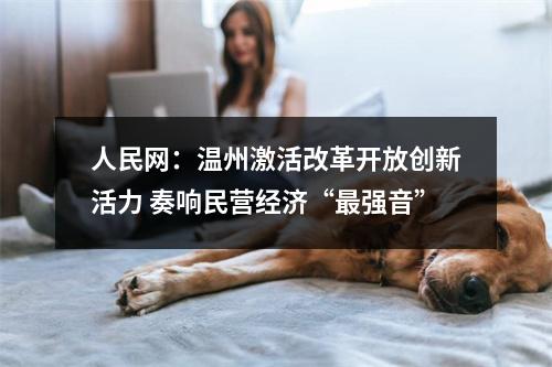 人民网：温州激活改革开放创新活力 奏响民营经济“最强音”