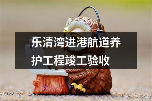 乐清湾进港航道养护工程竣工验收