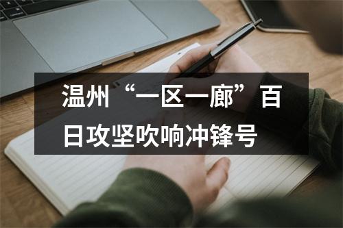 温州“一区一廊”百日攻坚吹响冲锋号