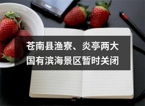 苍南县渔寮、炎亭两大国有滨海景区暂时关闭