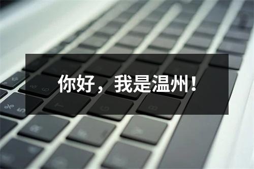 你好，我是温州！