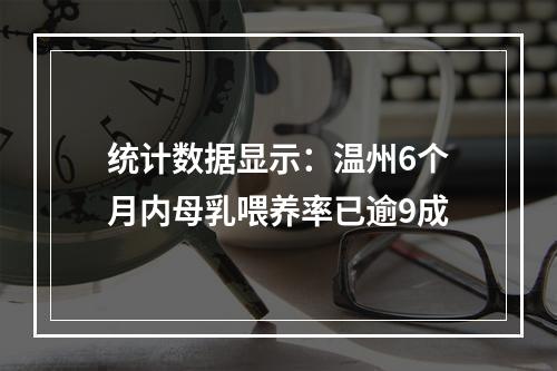 统计数据显示：温州6个月内母乳喂养率已逾9成
