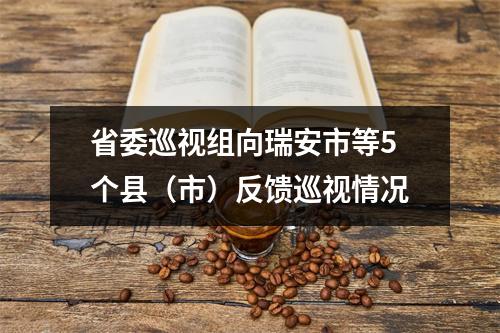 省委巡视组向瑞安市等5个县（市）反馈巡视情况