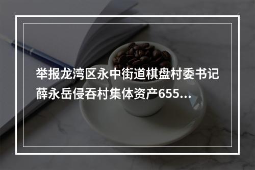 举报龙湾区永中街道棋盘村委书记薛永岳侵吞村集体资产655万元