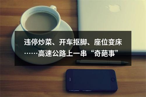 违停炒菜、开车抠脚、座位变床……高速公路上一串“奇葩事”