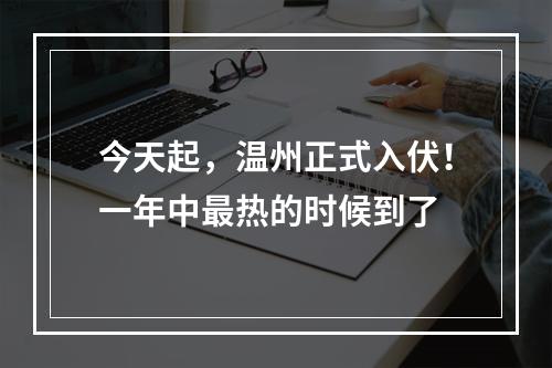 今天起，温州正式入伏！一年中最热的时候到了