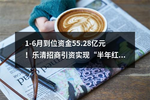 1-6月到位资金55.28亿元！乐清招商引资实现“半年红”