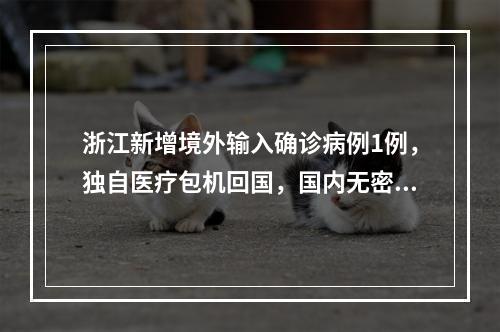 浙江新增境外输入确诊病例1例，独自医疗包机回国，国内无密切接触者