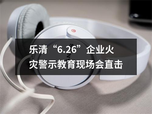 乐清“6.26”企业火灾警示教育现场会直击