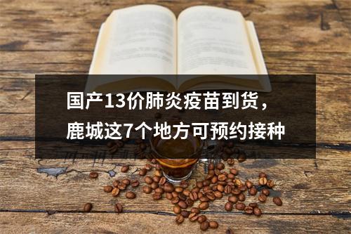 国产13价肺炎疫苗到货，鹿城这7个地方可预约接种