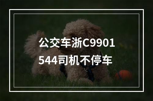 公交车浙C9901544司机不停车