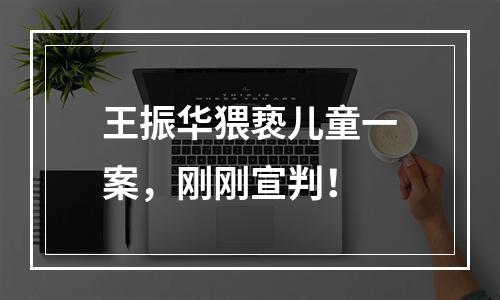 王振华猥亵儿童一案，刚刚宣判！