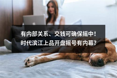 有内部关系、交钱可确保摇中！时代滨江上品开盘摇号有内幕？