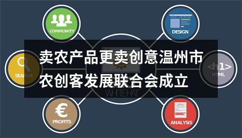 卖农产品更卖创意温州市农创客发展联合会成立