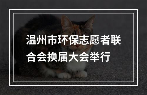 温州市环保志愿者联合会换届大会举行
