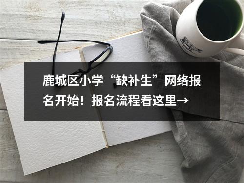鹿城区小学“缺补生”网络报名开始！报名流程看这里→