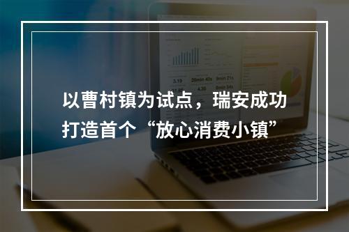 以曹村镇为试点，瑞安成功打造首个“放心消费小镇”