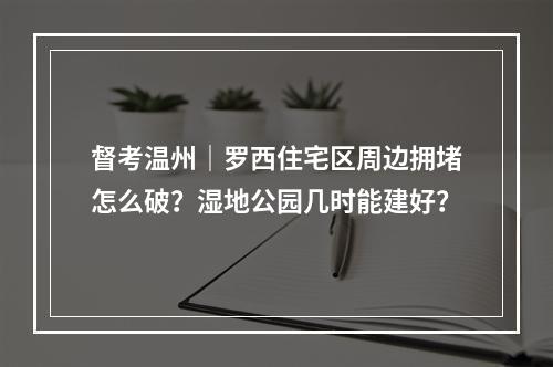 督考温州｜罗西住宅区周边拥堵怎么破？湿地公园几时能建好？