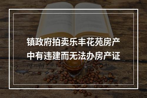 镇政府拍卖乐丰花苑房产中有违建而无法办房产证