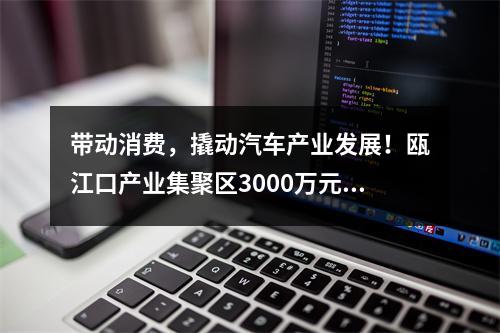 带动消费，撬动汽车产业发展！瓯江口产业集聚区3000万元补贴消费者