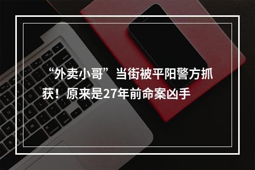 “外卖小哥”当街被平阳警方抓获！原来是27年前命案凶手