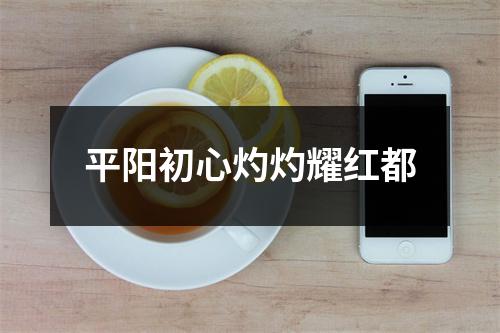 平阳初心灼灼耀红都